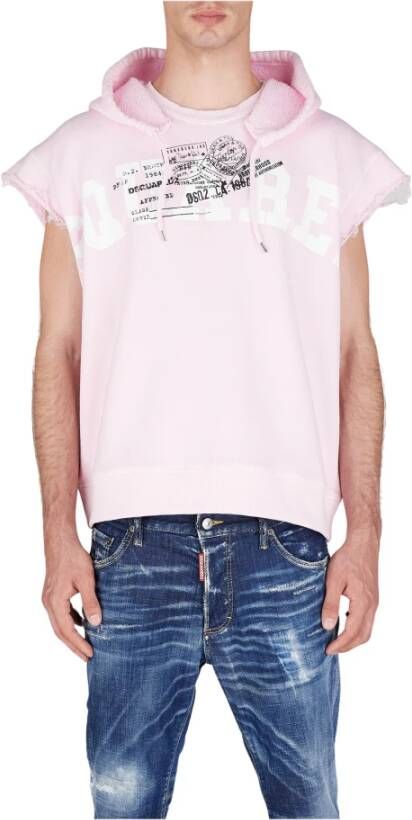 Dsquared2 Roze Sweaters voor Dames Roze Heren