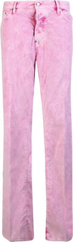 Dsquared2 Roze Velvet Corduroy Jeans voor Heren Roze Heren