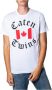Dsquared2 Logo Print Wit T-Shirt voor Heren White Heren - Thumbnail 3