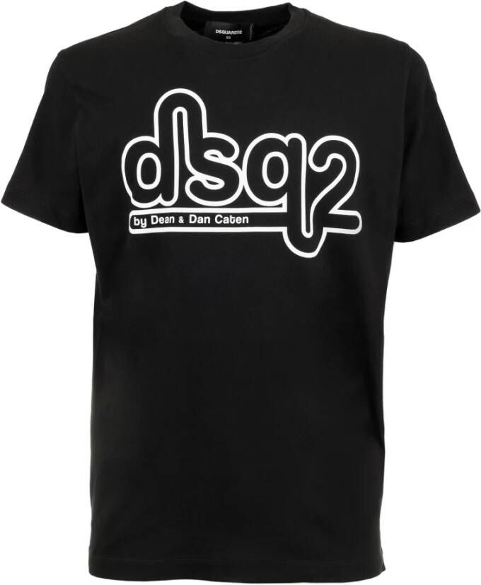 Dsquared2 S74Gd0872S21600 900 Katoenen T-Shirt Black Heren