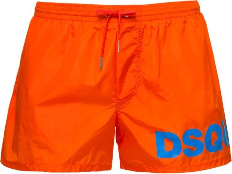 Dsquared2 Feloranje Strandkleding voor Modebewuste Mannen Orange Heren