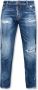 Dsquared2 Trendy Distressed Skinny Jeans voor Heren Blauw Heren - Thumbnail 1