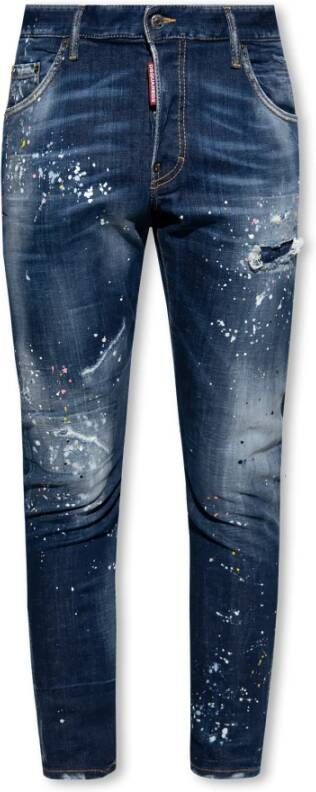 Dsquared2 Slim-fit Blauwe Jeans voor Heren Blauw Heren