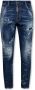 Dsquared2 Blauwe Jeans met Verfspat Detail Blauw Heren - Thumbnail 3
