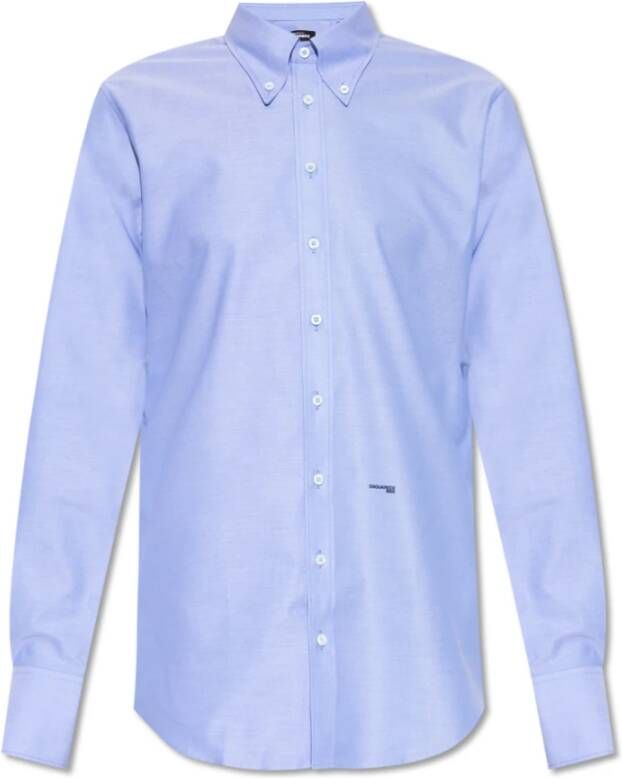 Dsquared2 Shirt met logo Blauw Heren