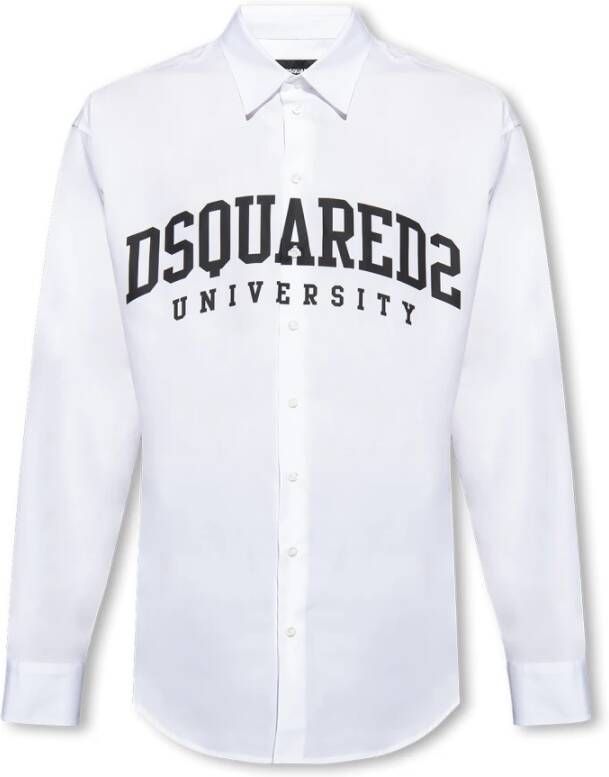 Dsquared2 Shirt met logo White Heren