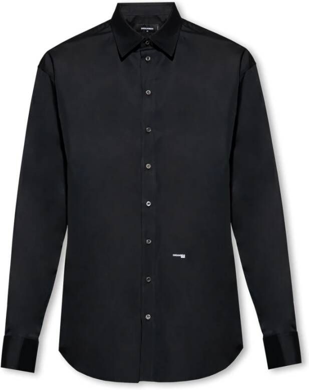Dsquared2 Shirt met logo Zwart Heren