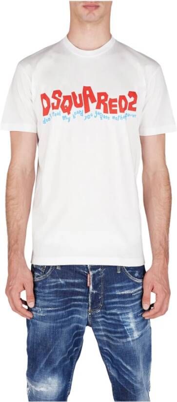 Dsquared2 Shirts White Wit Heren