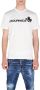 Dsquared2 White Maple t-shirt by ; minimal design ideal for an everyday minimal look Wit Heren - Thumbnail 7