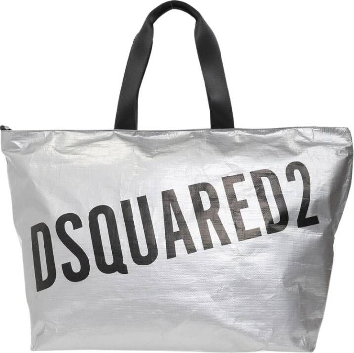 Dsquared2 D2 Surf Silver Shopping BAG Grijs