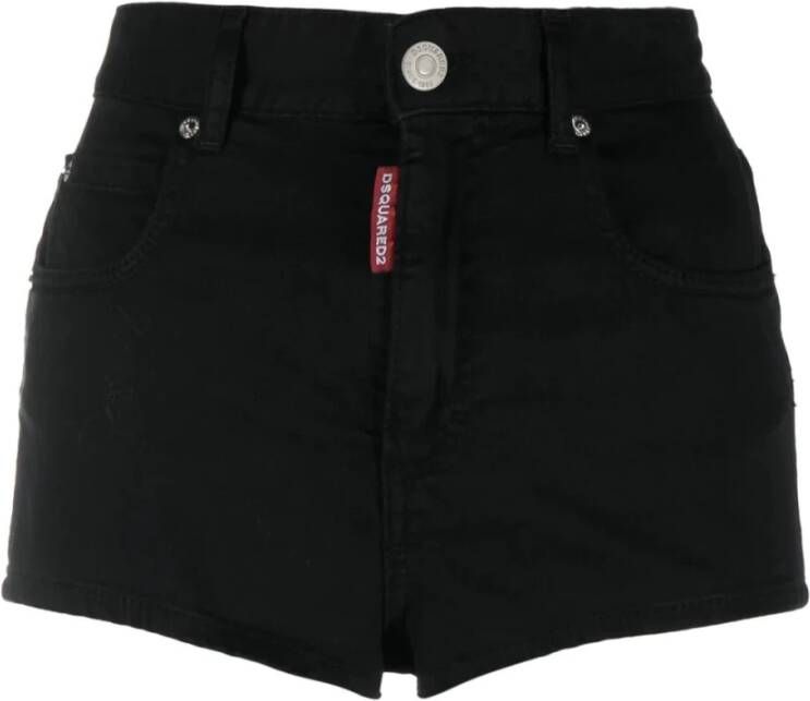 Dsquared2 Shorts Black Zwart Dames
