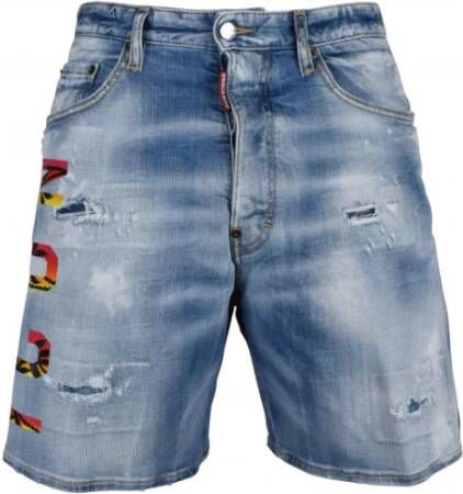 Dsquared2 Shorts Blauw Heren