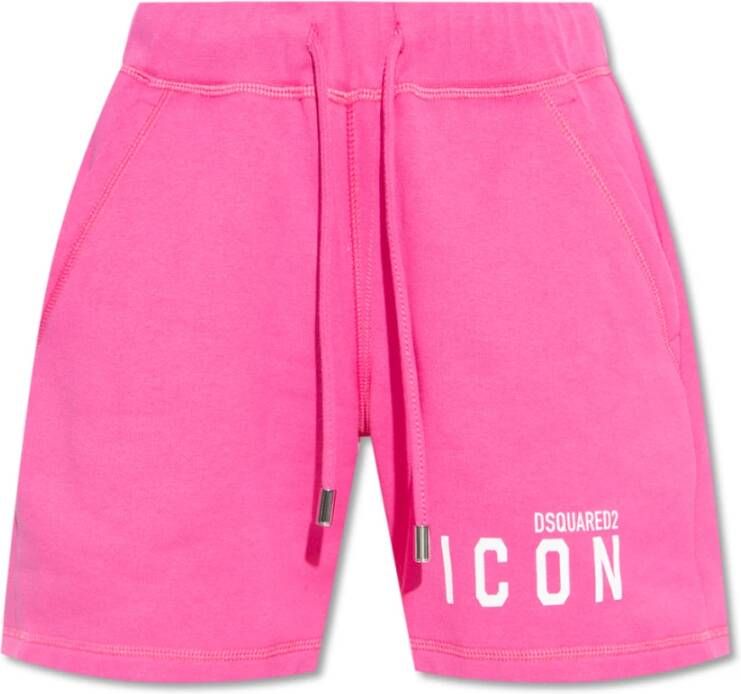 Dsquared2 Shorts met logo Roze Dames