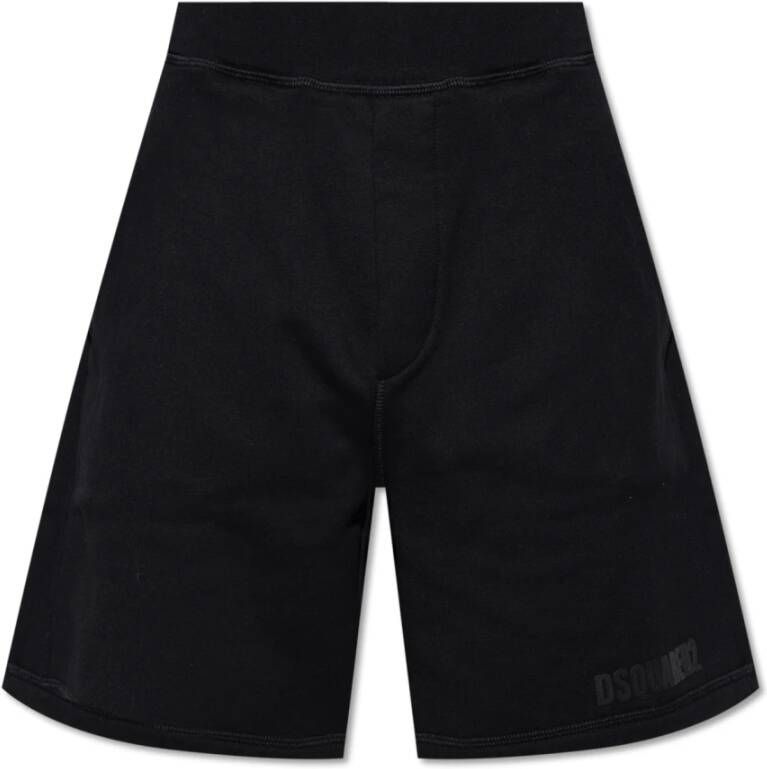 Dsquared2 Shorts met logo Zwart Heren