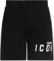 Dsquared2 Zwarte Bermuda Shorts met Elastische Taille Zwart Heren - Thumbnail 1