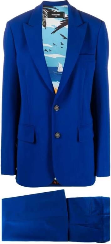 Dsquared2 Single Breasted Suits Blauw Dames