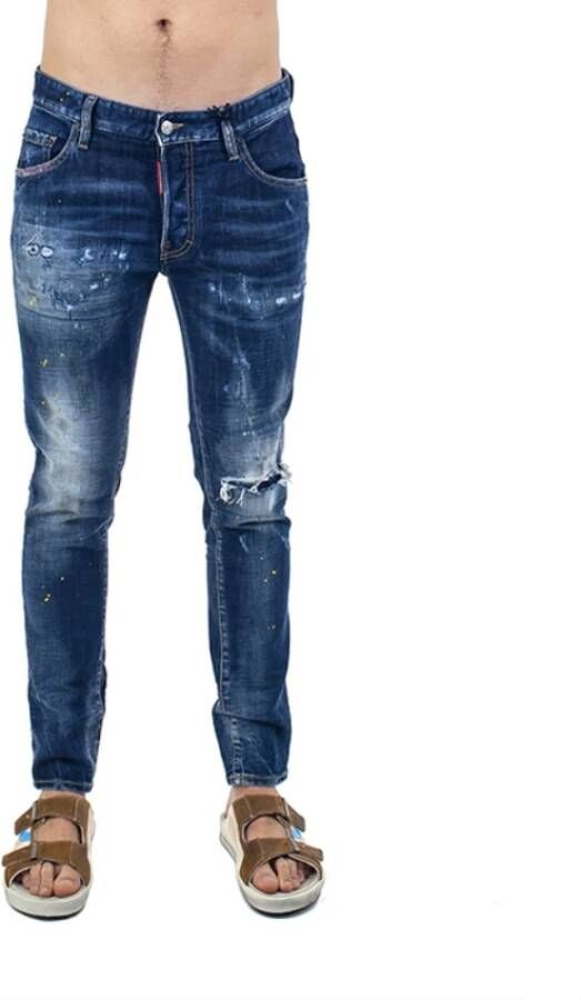 Dsquared2 Skater Slim-Fit Jeans Blauw Heren