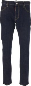 Dsquared2 Slanke jeans met gedrukt logo Blauw Heren