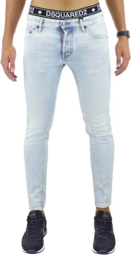 Dsquared2 Stijlvolle en comfortabele skinny jeans Blauw Heren