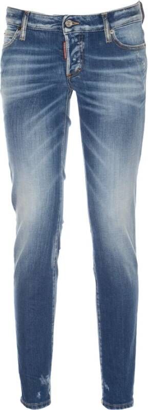 Dsquared2 Slim-Fit Jeans Blauw Dames
