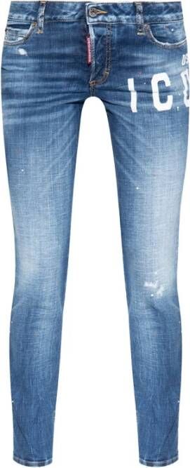 Dsquared2 Clear Blue Slim-fit Jeans Blauw Dames