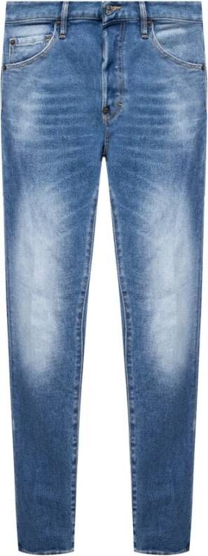 Dsquared2 Blauwe Distressed Jeans met Ruwe Afwerking Blue Heren