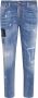 Dsquared2 Versleten Straight-Leg Jeans Blauw Heren - Thumbnail 3