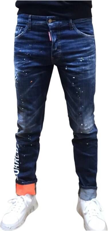 Dsquared2 Skinny Jeans Blauw Heren