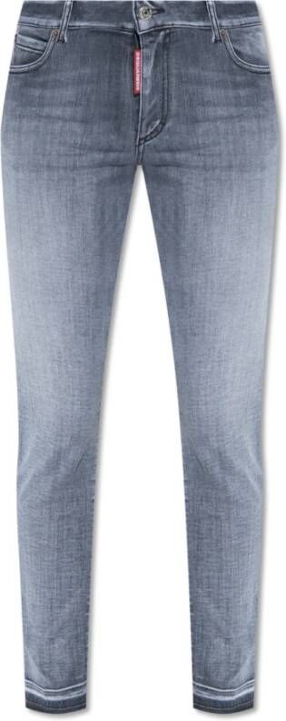 Dsquared2 Elastische Skinny Jeans van Katoen Gray Dames