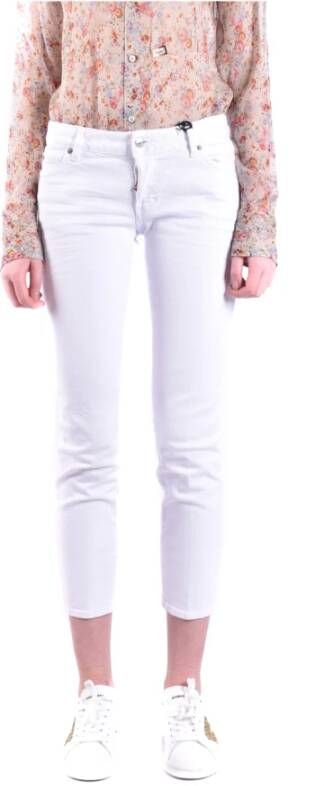 Dsquared2 Skinny Jeans Hoogwaardige stof Stijlvolle pasvorm White Dames