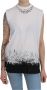 Dsquared2 Mouwloze Crew Neck Tops met Logodetails White Dames - Thumbnail 1