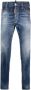 Dsquared2 Slim-Fit Denim Jeans met Versleten Details Blauw Heren - Thumbnail 2