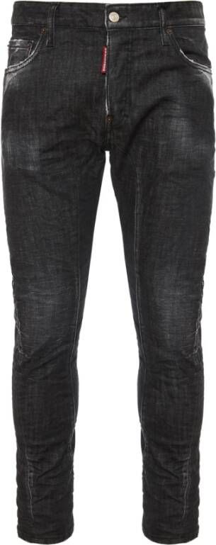 Dsquared2 Slim-Fit Biker Jeans Zwart Heren