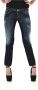Dsquared2 Slim-fit blauwe denim jeans met vintage verf en wit leren patch Blauw Dames - Thumbnail 1