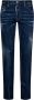 Dsquared2 Slim-Fit Blauwe Jeans met Rode Esdoornblad Borduursel Blauw Heren - Thumbnail 1