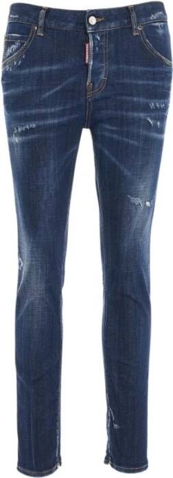 Dsquared2 Slim-fit Blauwe Jeans voor Dames Aw23 Blauw Dames