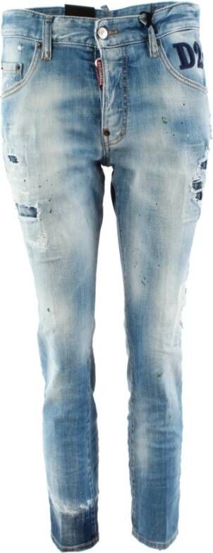 Dsquared2 Slim-fit Blauwe Jeans voor Mannen Blauw Heren