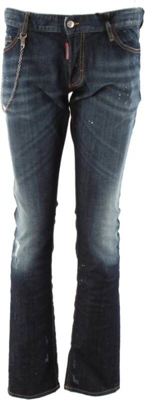 Dsquared2 Slim-fit Blauwe Jeans voor Mannen Blauw Heren