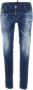 Dsquared2 Blauwe Jennifer Jeans met Medium Rode Vlekken Blue Dames - Thumbnail 1