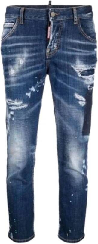 Dsquared2 Slim-fit Denim Jeans Blauw Dames