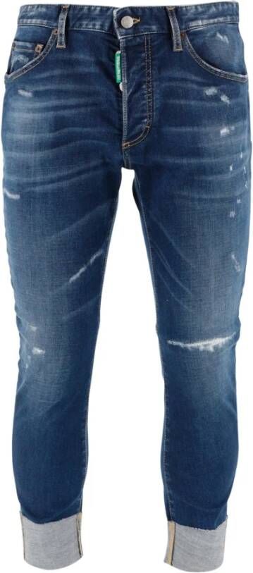 Dsquared2 Stijlvolle Slim-Fit Denim Jeans Blue Heren
