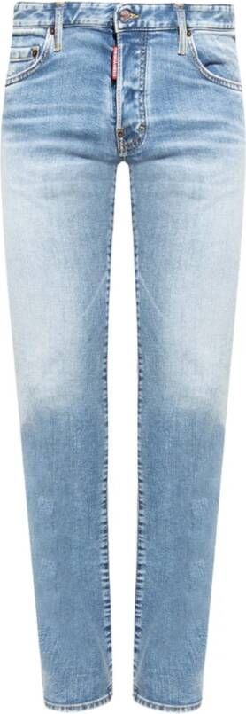 Dsquared2 Kleurrijke Slim-Fit Denim Jeans Blue Heren