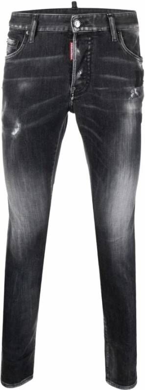 Dsquared2 Slim-Fit Denim Jeans S74Lb1181 900 Zwart Heren