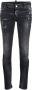 Dsquared2 Vintage Slim-Fit Distressed Jeans Black Dames - Thumbnail 1