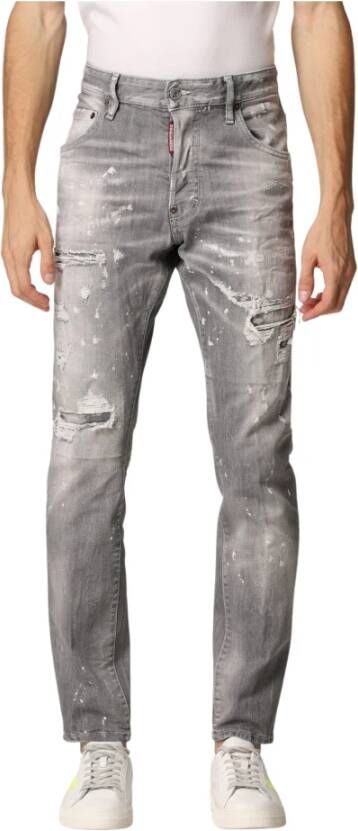 Dsquared2 Slim-Fit Grijze Jeans voor Heren Grijs Heren