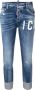 Dsquared2 Slim-Fit Icon Turn-Up Cropped Jeans Blauw Dames - Thumbnail 1