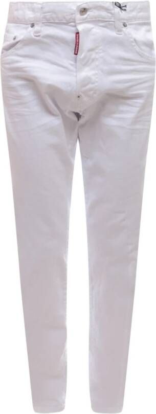 Dsquared2 Slim-Fit Italiaanse Katoenen Jeans White Heren