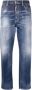 Dsquared2 Blauwe Faded Straight-Leg Jeans Blauw Dames - Thumbnail 1
