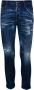 Dsquared2 Indigo Blauwe Ripped Slim-Cut Denim Jeans Blauw Heren - Thumbnail 1