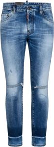 Dsquared2 Slim-fit Jeans met Bedekte Knoopsluiting Blauw Heren